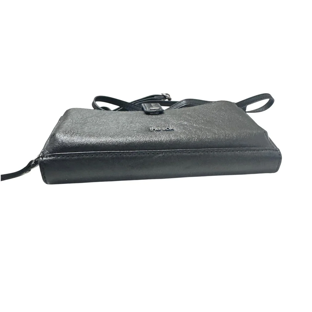The‎ Sak Iris Smartphone Crossbody Bag Womens Small Black Leather New Wallet